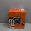 Karaoke Machine, Portable Bluetooth Speaker with 2 Wireless Microphones for Adults & Kids with Lights, Karaoke Microphone with PA System Supports USB/TF/REC/FM/AUX for Home Party Home System Packages (Black)