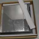 Clear Hat Display Case Acrylic Baseball Cap Holder Stand Transparent Hat Storage Box Dustproof Square UV Protection Cabinet with Carbon Fiber Skin Base and Removable Mirror Base