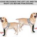 COODEO Dog Socks to Prevent Licking Paws, Healing Boots & Paw Protectors with Non-Slip Bottoms for Wound Protection, Waterproof Sleeve Shoes for Licking Grey XL_Right