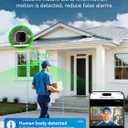 Outinput 3MP 2K No Drill Window Camera for Home Security, 2.4G&5GHz Surveillance Camera with Adjustable View Angle Mount, AI Color Night Vision, Person and Motion Detection, 24/7 Recording, Anti-Glare