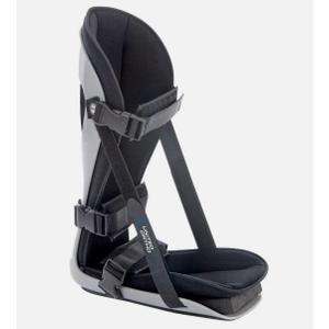 United Ortho Plantar Fasciitis Adjustable Leg Support Brace Fits Right or Left Foot for Soreness Relief, Foot Pain and Stretching, Medium, Black