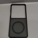 Halokin for Samsung Galaxy Z Flip 7 Case Magnetic, Z Flip 7 Case [Compatible with MagSafe], Translucent Matte Military Grade Drop Protection Slim Fit Hard PC Rugged Phone Cover for ZFlip7,Black