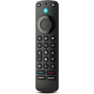 Replacement Remote Control for Fire Smart TV, Backlit Buttons, Remote Finder, Compatible with Insignia, Toshiba, Amazon Fire Smart TVs