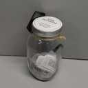 Top Shelf 50th Birthday Wish Jar With 100 Tickets, Pen, and Decorative Lid