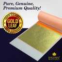 Barnabas Blattgold Gold Leaf - 23.75K Real Gold [10 Sheets, 3.4 inches] - Transfer Patent for Painting, Arts and Crafts