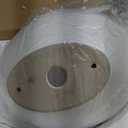 KES Bathroom Vessel Sink, Bowl Sink White Vessel Sink Oval Bathroom Sink 16" x 13" Countertop Modern Egg Shape Above Counter Bathroom Vanity Sinks Bowl, BVS124