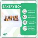 SCT White Window Bakery Boxes with Tuck-in Lid, 10 x 14 x 4, White, Paper, 100/Carton