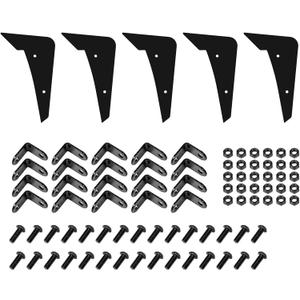 SQPNGCJ 5PCS Car Rear Bumper Diffuser Compatible for V3 5 Shark Fins Compatible for Dodge Challenger SRT SXT Hellcat 2015-2022 Red/Black(Black)