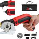 S&F STEAD & FAST Electric Box Cutter 4V, Cordless Electric Scissors for Cardboard, Power Cutter with Case for Crafts, Leather, Paper