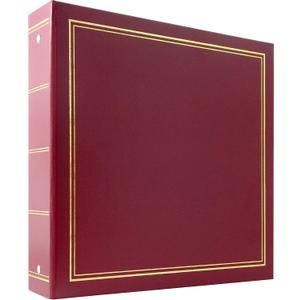 MCS Library Collection 400-Pocket 4x6 Photo Album, 80 Pages, Burgundy