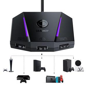 leadjoy VX2 AimBox Game Console Mouse and Keyboard Converter Compatible with PS4, Xbox Series X/S, Xbox One, Nintendo Switch, MnK Adapter with 3.5mm Audio Function for Shooter Games (VX2 Box)