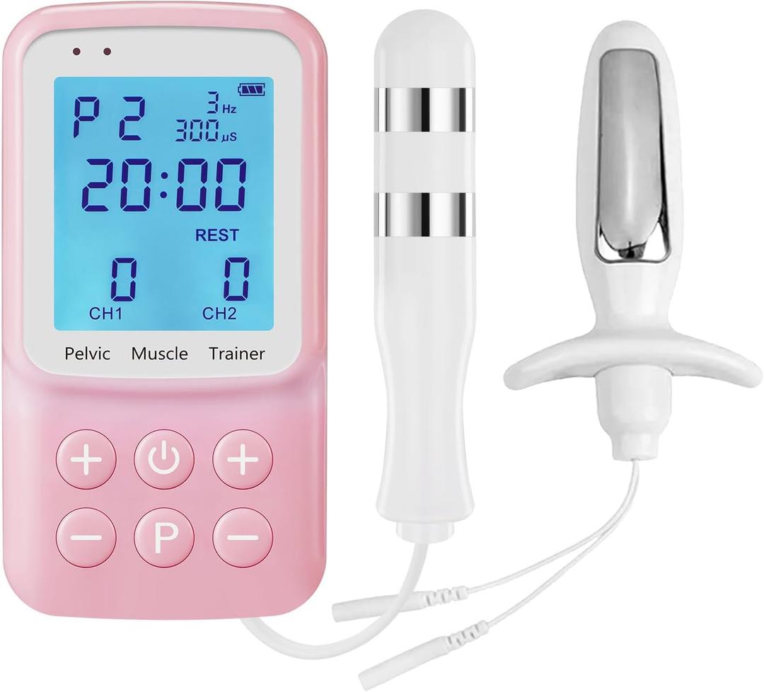 Sollman kegel Exerciser Pelvic Floor Muscle Exerciser for Automatic Kegels, Incontinence Stimulator Exercise with Probe for Women Pelvic Floor Strengthening Device Incontinence Treatment Device