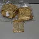 Ankirol Sheer Organza Favor Bags 6x8 inch for Wedding Baby Shower 100 pack Gift Bags Samples Display Drawstring Pouches (Gold Swirl)