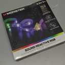 Monster LED Strip Short Wi-Fi Multi-Color LED Light Strip 6.5Ft, Smart App, Customizable Settings, Any Space, Voice-Control, Alexa, Google Assistant, Easy Installation