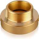 Brass Fire Hose Adapter, 2-1/2" NST Female x 2" NPT Male with Pin Lug for Hydrants & Hoses, 2 Pack