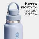 Hydro Flask Water Bottle - Insulated Stainless Steel - Wide Mouth Flex Chug Lid, Non Spill, Leakproof in 32 Oz Nectar Orange