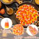 50Pcs Halloween Resin Candy Corn Artificial 3D Candy Corn Bead Fall Faux Fake Corn Scrapbooking Embellishments for Craft Making Halloween Supplies Decorations Ornaments DIY Charms