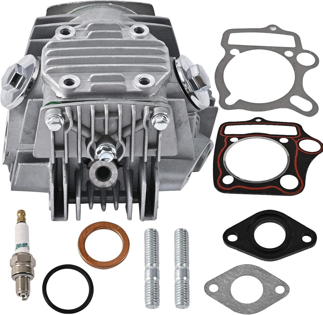 Trkimal 52.4mm Complete Cylinder Head Valves Assembly Replacement for 4 Stroke Chinese TaoTao Coolster ATV 110cc Pit Quad Dirt Bike Go Kart
