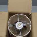 Ziqqeelam Gold Rattan Table Lamp for Bedroom, Brass Cute Wicker Lamps for Bedside Nightstand, Small Table Shape Lamps for Small Spaces for Kitchen Counter, Home Office, Living Room, Kids Dorm