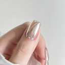4 x GAOY Chrome Nail Powder, Mirror Effect Pearl Shimmer Glitter Pigment Mermaid Aurora Nail Art Decorations, Sky Mirror