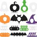 Geiserailie 28 Pack Halloween Adhesive Patches Compatible with Dexcom G7, CGM Patches, Colorful and Cute Design, Tape Stickers, Sensor Covers, Waterproof and Sweat-Proof, Flexible and Breathable