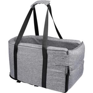 VANZACK Car Pet Nest Dog Seat for Small Console Pet Seat with Safety Hook Travel Accessory