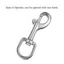 Heavy-Duty Swivel Eye Bolt Snap Hooks 3.3 Inch, 316 Stainless Steel, Bolt Snaps of Metal, Single Ended Clips(4 Pcs)