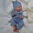 CHAREX Realistic Reborn Baby Boy - 18 Inch Lifelike Newborn Baby Doll with Soft Cloth Body, Handcrafted Weighted Real Life Baby Dolls with Accessories for Kids Age 3+