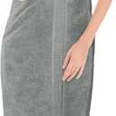 Utopia Towels Luxurious Jumbo Bath Sheet 2 Piece, 600 GSM, 35 by 70 Inches, 100% Ring Spun Cotton, Highly Absorbent and Quick Dry Extra Large Bath Towel, Super Soft Towel, Cool Grey