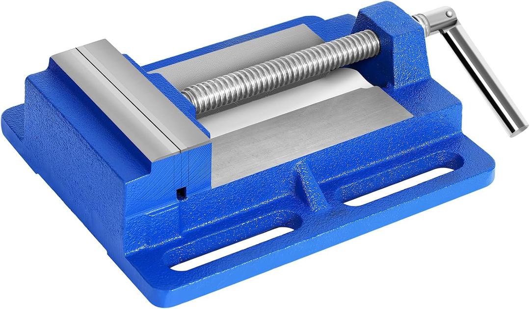 Forward Q193A 3 Inch Drill Press Vise Portable Bench Vise with Slotted Base, 3" Jaw Width