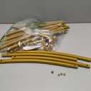 6.6FT Balloon Arch Stand, Metal Round Arch Backdrop Stand for Parties, Circle Balloon Arch Frame Wedding Arches with Upgrade base for Ceremony Birthday Party Baby Shower Decoration (Gold)