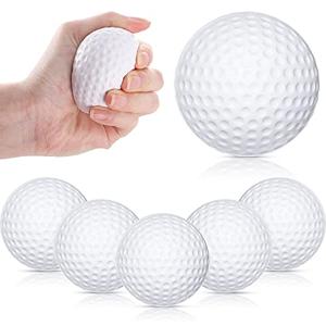 Zubebe Mini Golf Stress Ball Bulk 2.5 Inch Golf Party Favors Foam Stress Balls for Adults Bulk Relief Sports Prizes Decoration(6 Pack)