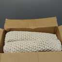 Amlie Home Waffle Chenille Throw Blanket for Couch, Pineapple Stitch Knit Soft Cozy Knit Blanket Decorative Throw for Sofa, Chair, 60"x80", Beige&Ivory