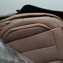 Coverado Seat Covers, Car Seat Covers Front Seats, Car Seat Cover, Waterproof Leather Seat Covers, Seat Cushion, Front Car Seat Covers Leather Car Seat Protector Universal Fit Most Cars Brown (Full Set)