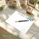 4 x Aesthetic Wall Calendar 2025-2026, 17 Monthly Horizontal Hanging Calendar with Julian Dates from August 2025 to December 2026, 14.5" x 11.5" Minimalist Modern & Simple Paper Wall Calendar for School, Home, Office (Green)