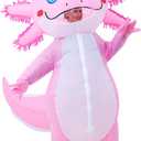 Inflatable Axolotl Costume, Funny Axolotl Suit, Blow up Costumes for Halloween, Carnival, Themed Parties (Pink 160-190cm)