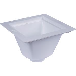 Oatey 42721 Floor-Mounted Utility Sink with 3 in. Socket, White, Small