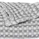 C&F Home 92"x108" Silver King Luxury Premium 50% Natural Fibers 50% Cotton Waffle Lightweight Breathable Cooling Weighted Throw Blanket Home Living Room Bedroom Couch Sofa Cozy Fall Autumn Harvest All