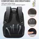 Travel Laptop Backpack, 40L Water-Resistant & Durable Business Backpack, Airline-Approved for Carry-On, Fits 17.3-inch Laptops, Suitable for School & Daily Commute