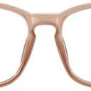 TIJN Blue Light Blocking Glasses for Women Men Square Frame Nerd Eyeglasses Anti Blue Ray Computer Screen Glasses (Dusty Petal)