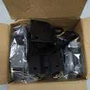 2 Pack S16100700 Two Way Lockable Gate Latch(Small Size Version: 3"L x 5"H) with Black 4-Digit Combination Lock for Metal Gates with 1-1/4" to 1-1/2" Diameter Tubes