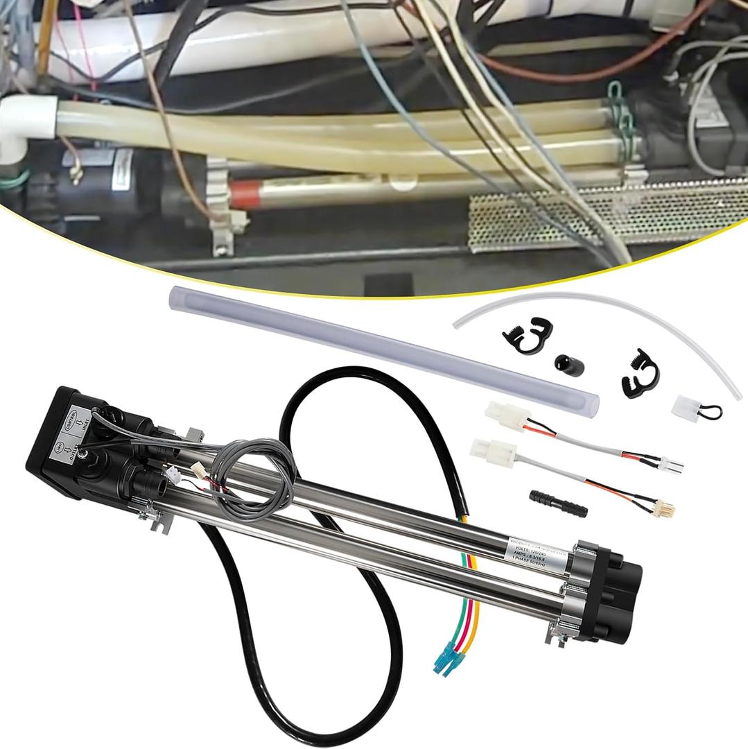 E-cowlboy 26-C3160-2S for Hot Spring Double Barrel Heater Assembly 1.0/4.0KW 120/240 Volt, Compatible with Hot Spring, Limelight, Tiger River, Replaces C3160-2S, C3160-2, C3564-2, 73791, 73039, 6758