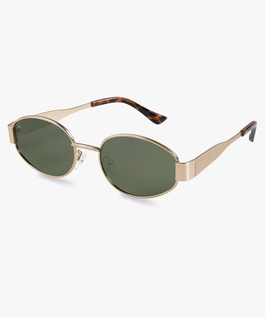 livho 2025 Trendy Oval Sunglasses - Stylish Polarized Shades for Everyday - Retro Metal Frames