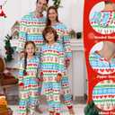 ANGELGGH Onesie Christmas Family Matching Pajamas Adult Couples Men PJs Hooded Women Novelty One-piece Sleepwear (Women, XL, Heart Reindeer)