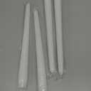 Everymoment White Taper Candles - 4 Pack 10 Inch Candlesticks - Dripless & Smokeless for 8 Hours - Unscented Paraffin Wax - Perfect for Wedding Christmas Halloween Holiday Dinner Table & Home Decor