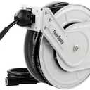 Tool Daily Retractable Pressure Washer Hose Reel 60 FT x 1/4”, Heavy Duty Power Washer Hose Reel 3600 PSI, Auto-Rewinding, Wall/Floor Mounted