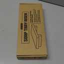 Acacia Wood Pedestal Soap Stand 9.8x4 Inches, 100% Solid Wood Riser, Candle Plant Holder, Soap Dish Holder Decor, Display Tray for Kitchen Bathroom Counter Sink Farmhouse Decor (Dark Brown)