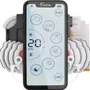 TENS Unit Muscle Stimulator  24 Massage Modes, Touchscreen EMS Device, Dual Channel, Rechargeable, Deep Tissue Pain Relief for Back, Shoulder, Sciatica, Tendonitis, Plantar Fasciitis,8 Electrodes