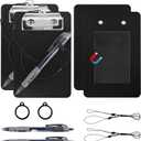 2 Pack Mini Magnetic Clipboards for Refrigerator 4 x 6 Inch Mini clipboard with Pen Holder Small Magnetic Clipboards Pocket for Notepads Receipts Tickets