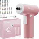 Pink Cordless Electric Screwdriver Set, 3.6V USB Rechargeable Small Electric Drill With 26pcs Driver Bit Set Flexible Shaft LED Light For Women Automatic Mini Pink Drill Set
